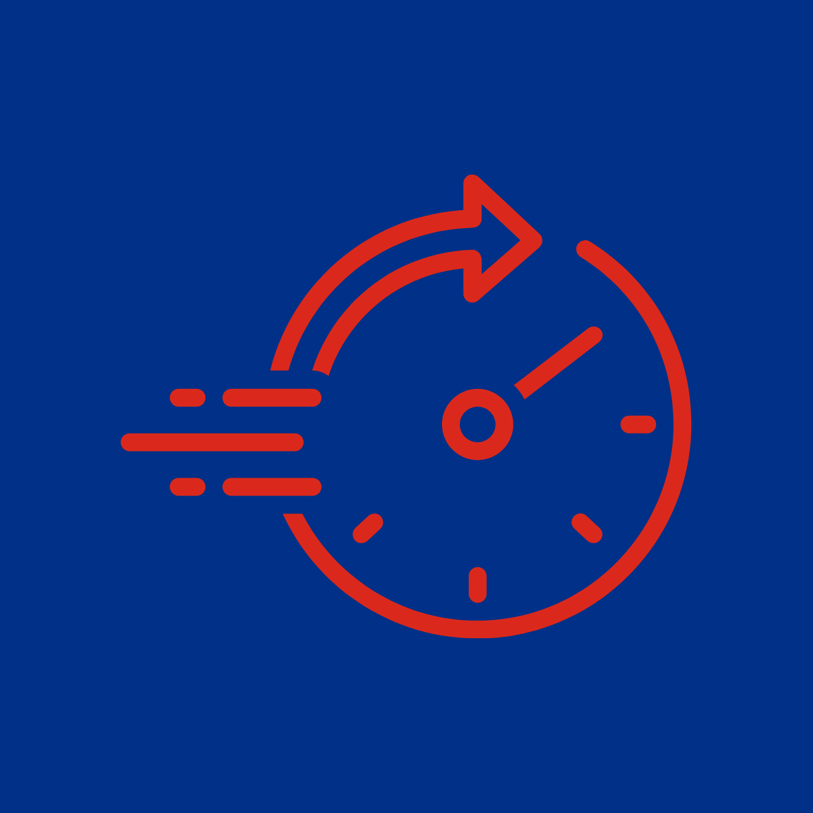 Clock Ticking Icon to Depict Urgent Care