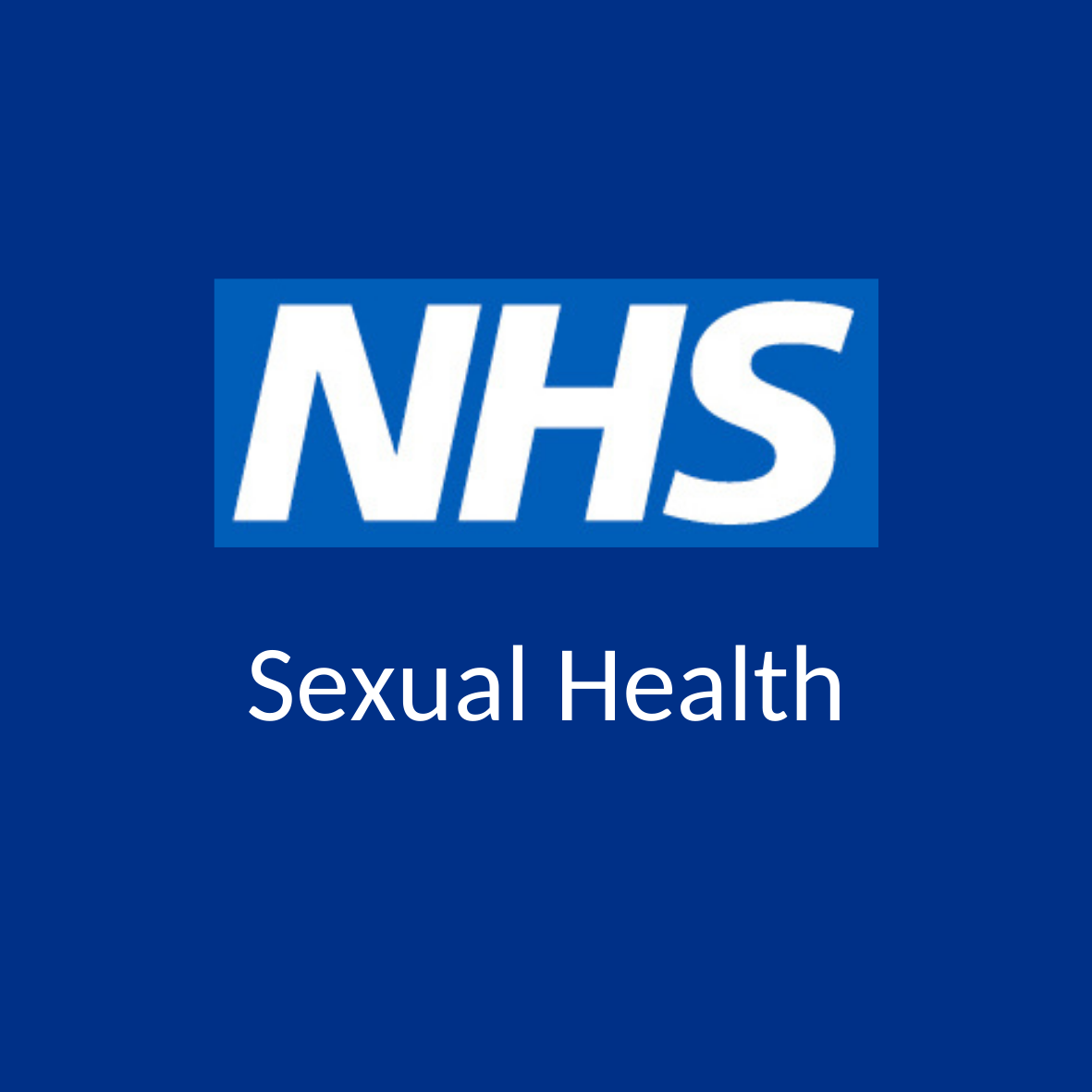 NHS Logo with Words 'Sexual Health'