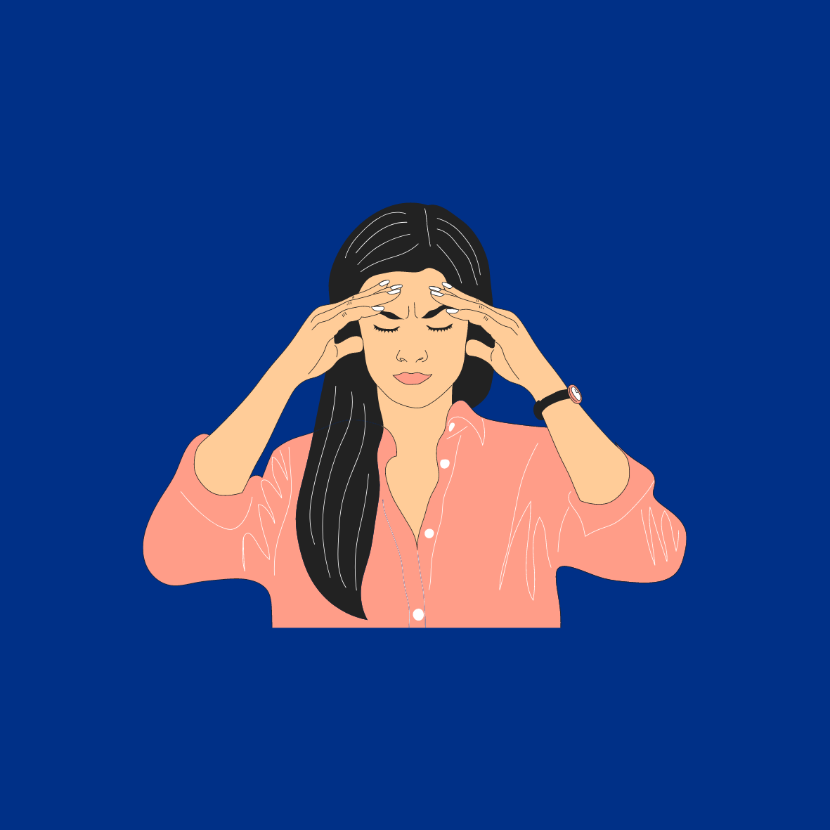 Image Of a Person With a Migraine