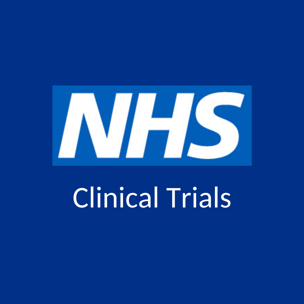 NHS Logo With Words Clinical Trials