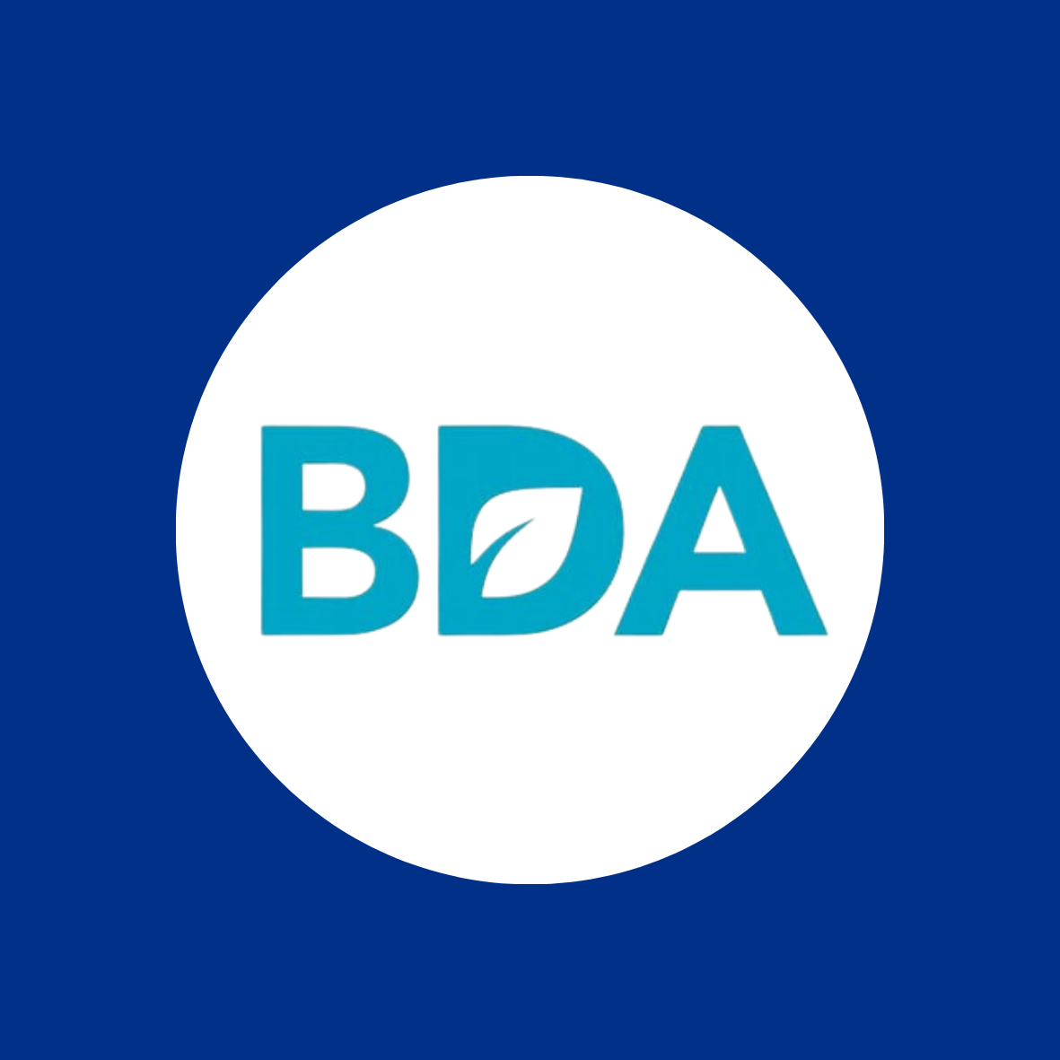 British Dietician Association Logo on White Circle