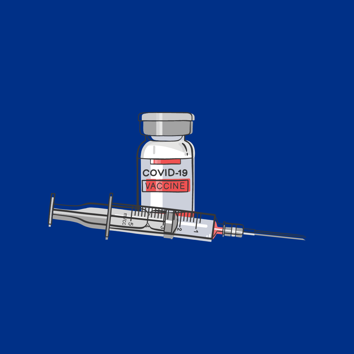 Image of Covid Vaccine and Needle