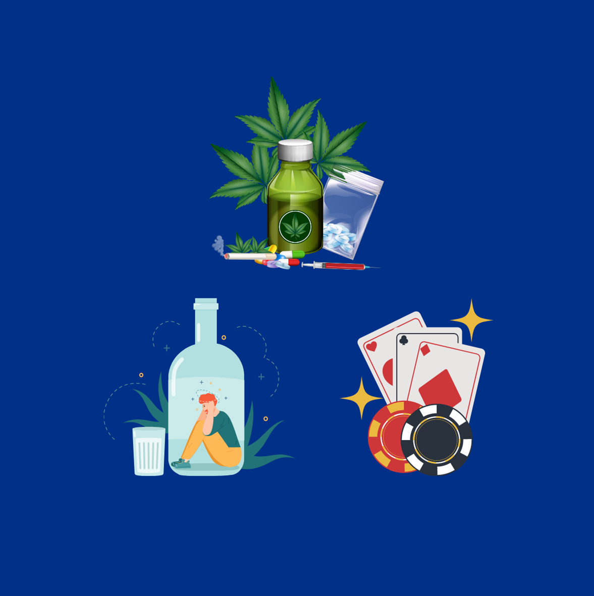 Images of Drugs, Alcohol and Gambling