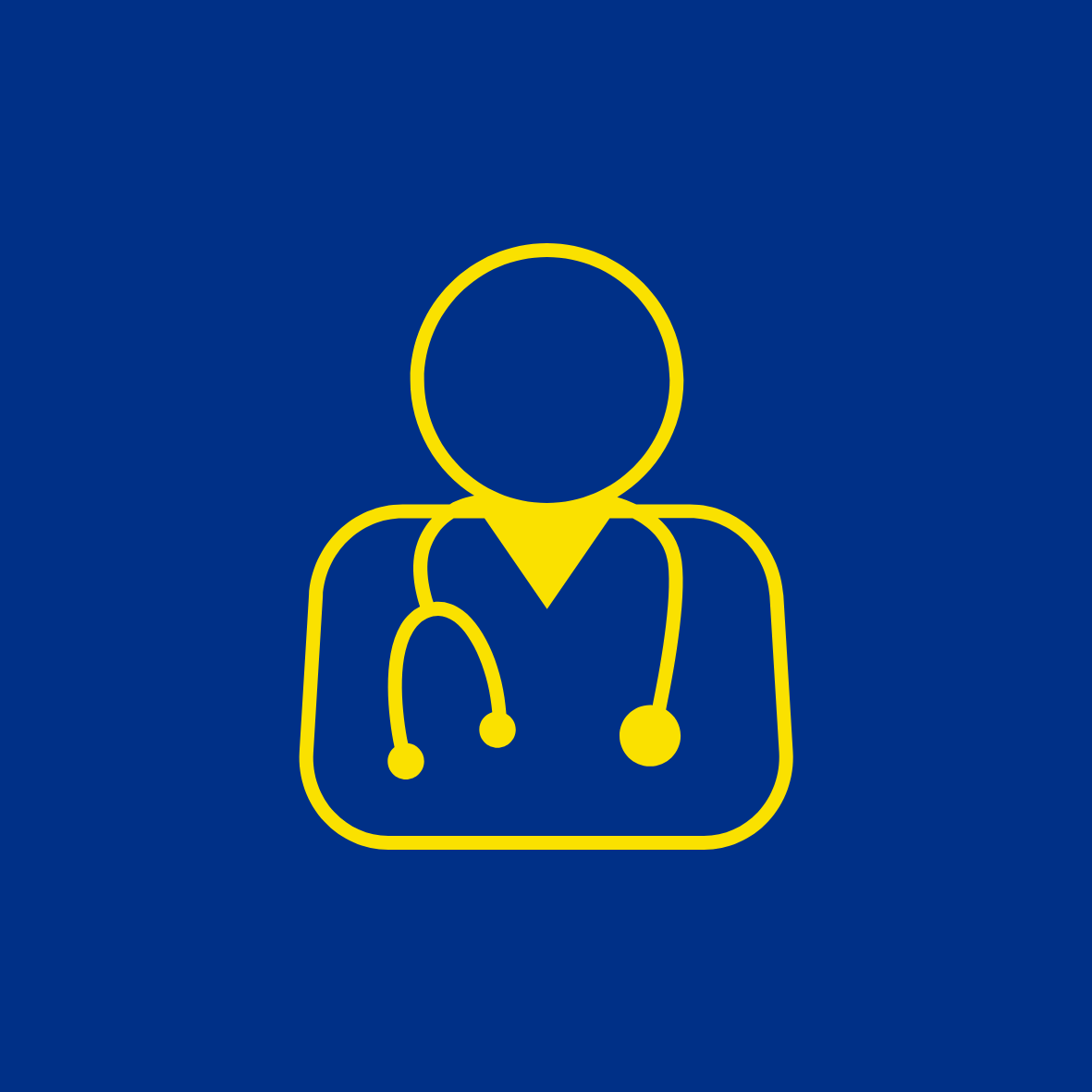 Outline of Physician Associate with Stethoscope