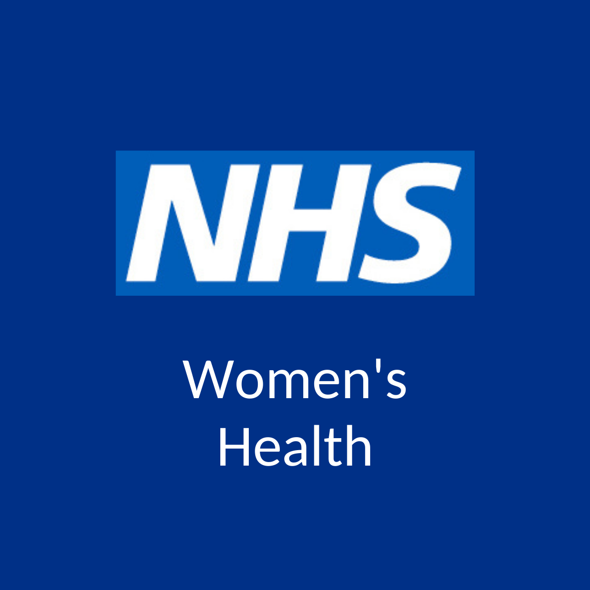 NHS Logo and Words Women's Health