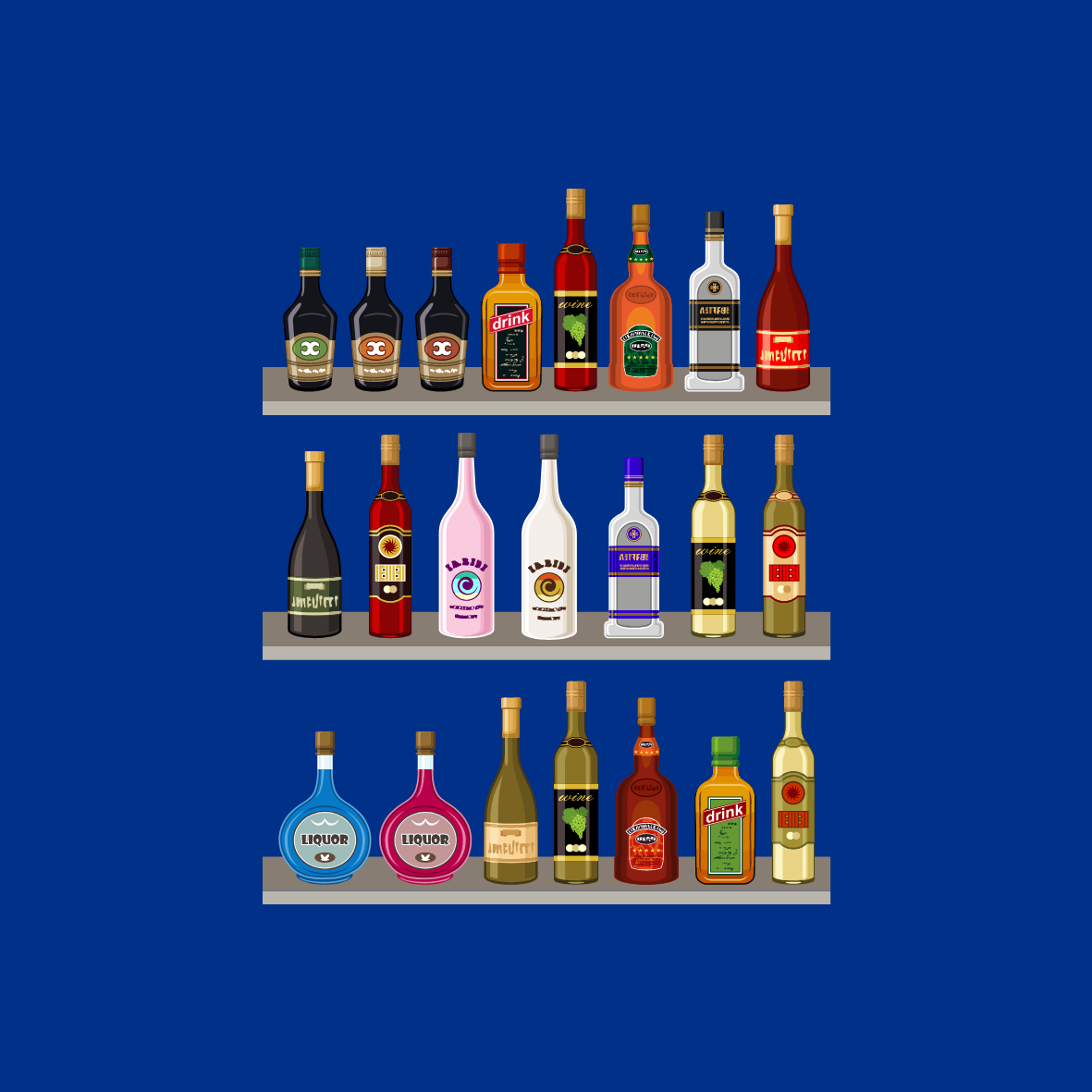 Image of Different Types of Alcohol