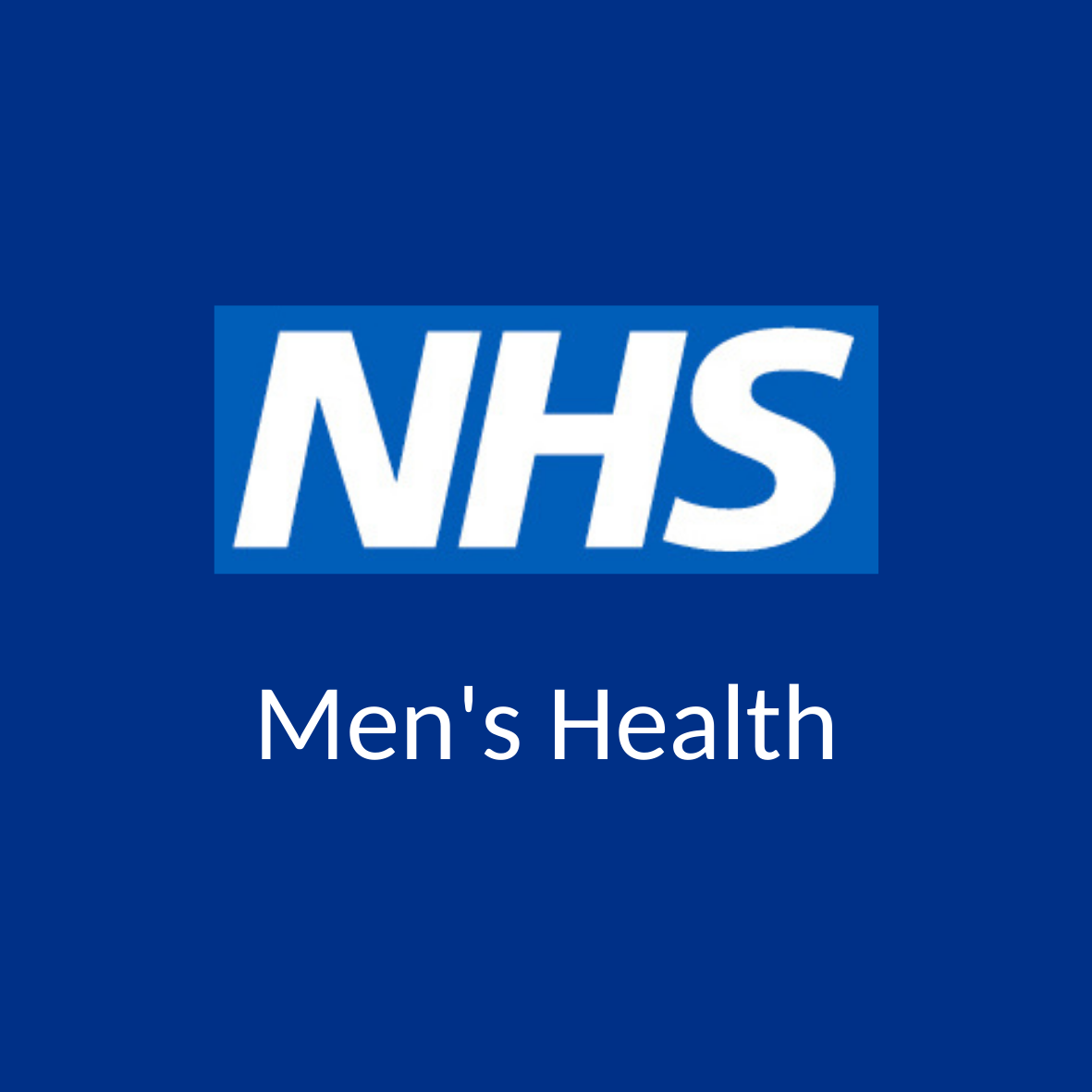 NHS Logo and Words 'Men's Health'