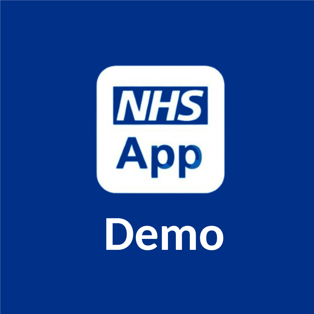 NHS APP Icon With Word 'Demo'