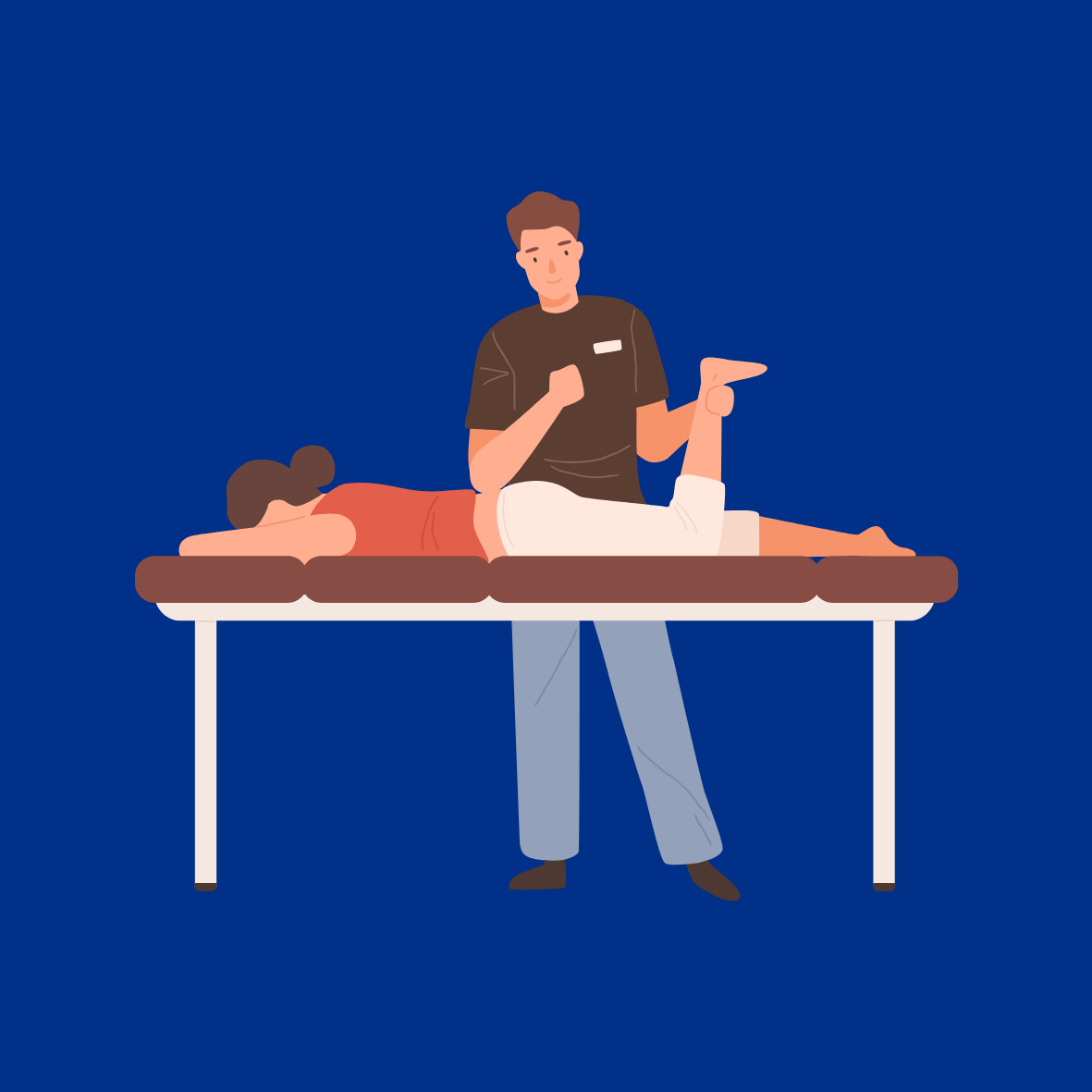 Image of Physiotherapist Treating a Patient