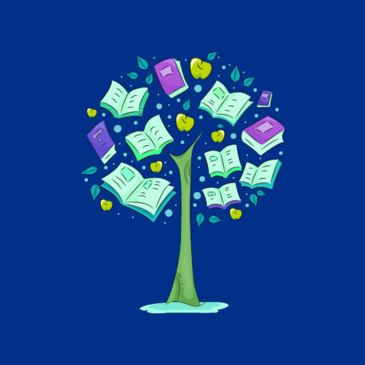 Image of Tree and Books to Represent Learning Disabilities