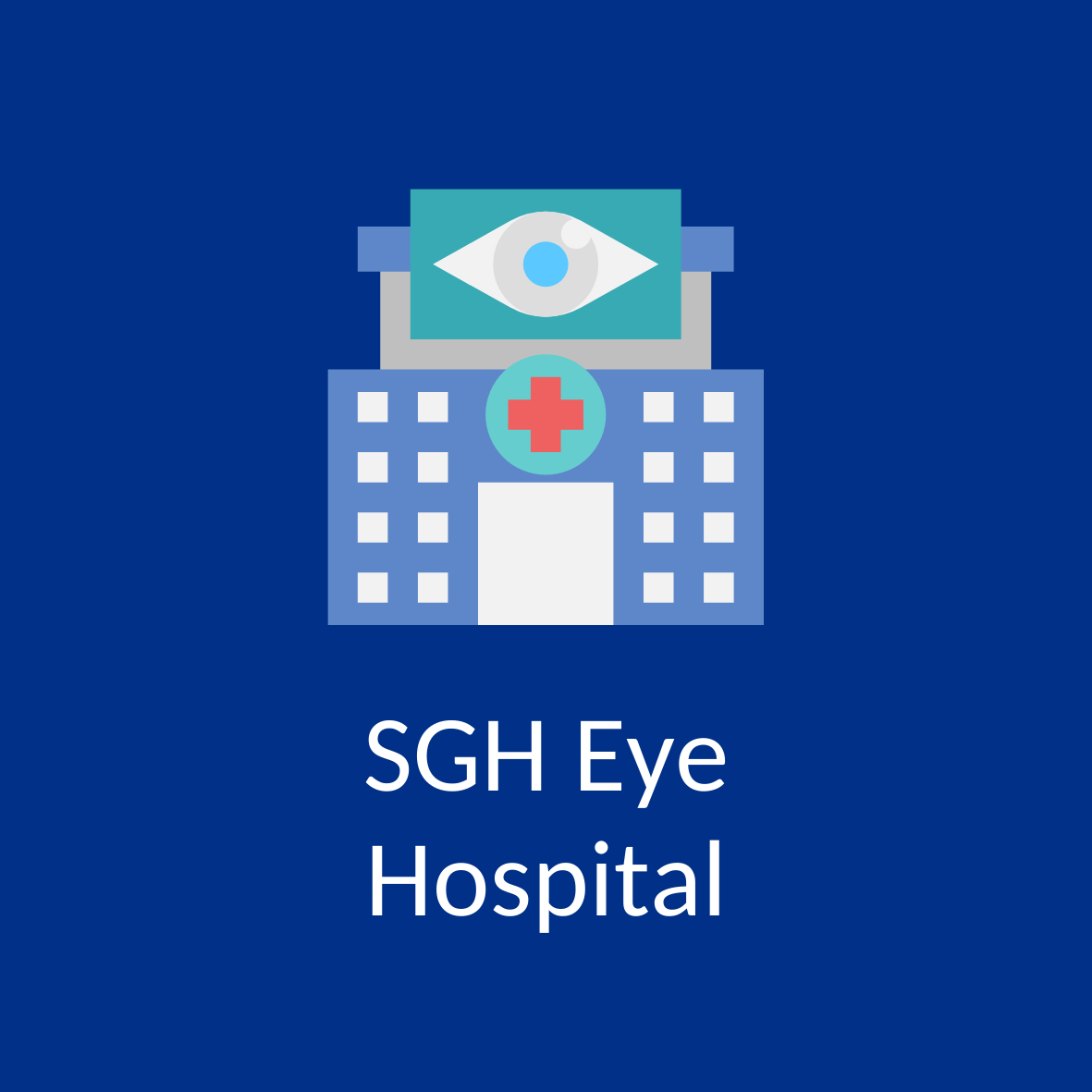 Image of Eye Hospital and Words 'SGH Eye Hospital'