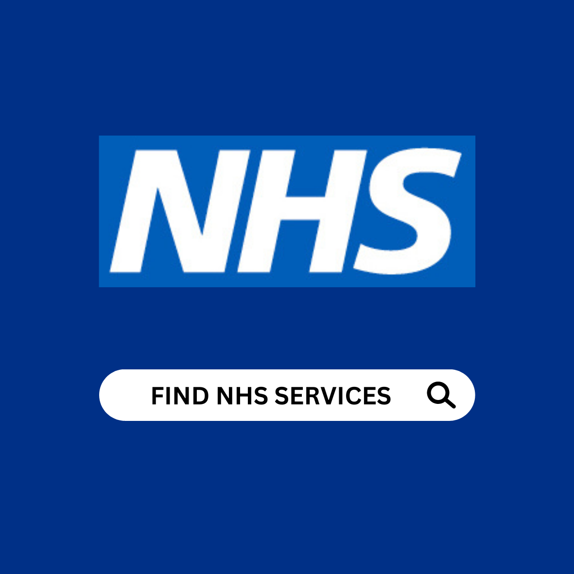 Image of NHS Logo and Search Bar