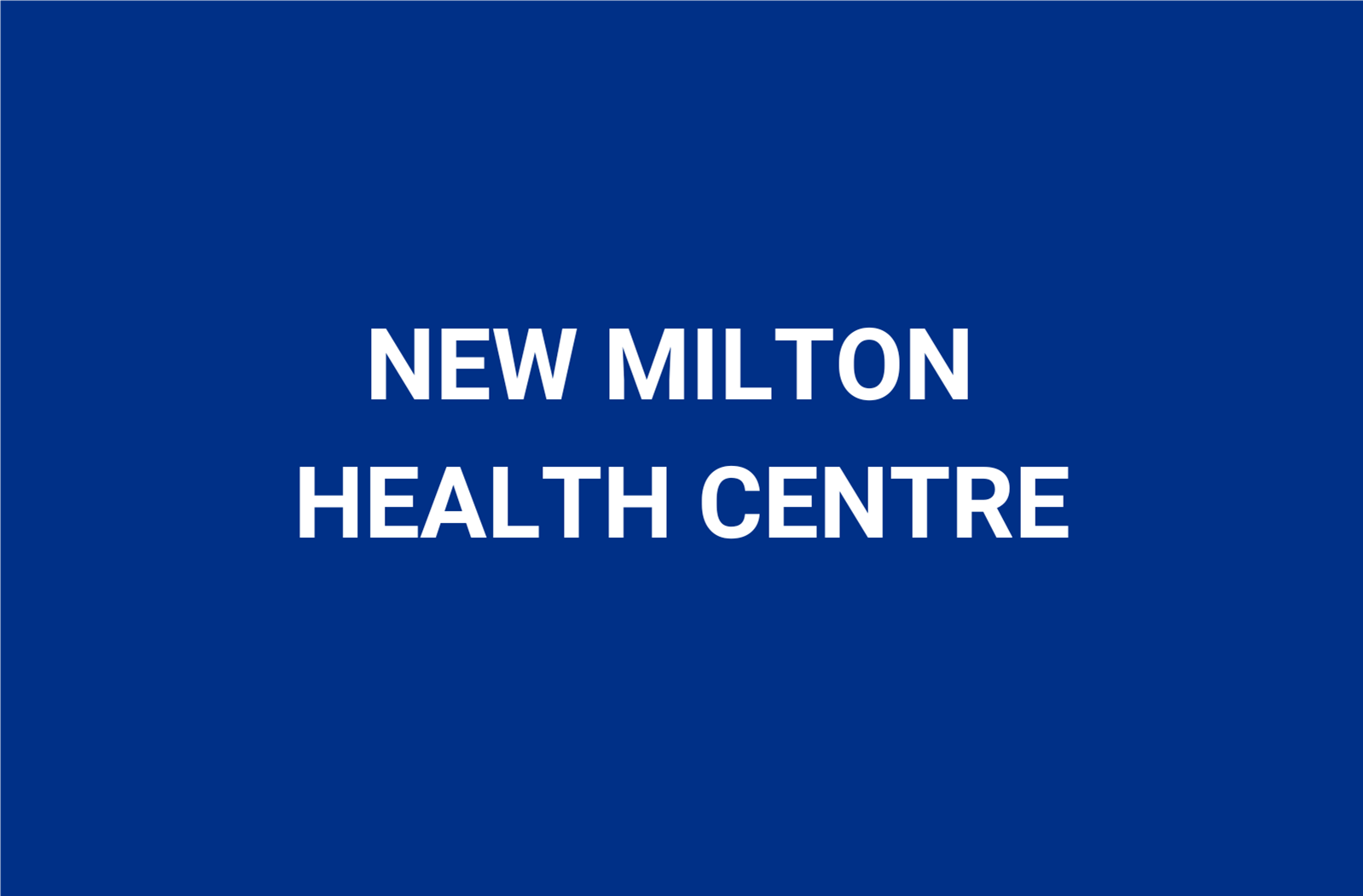 New Milton Health Centre