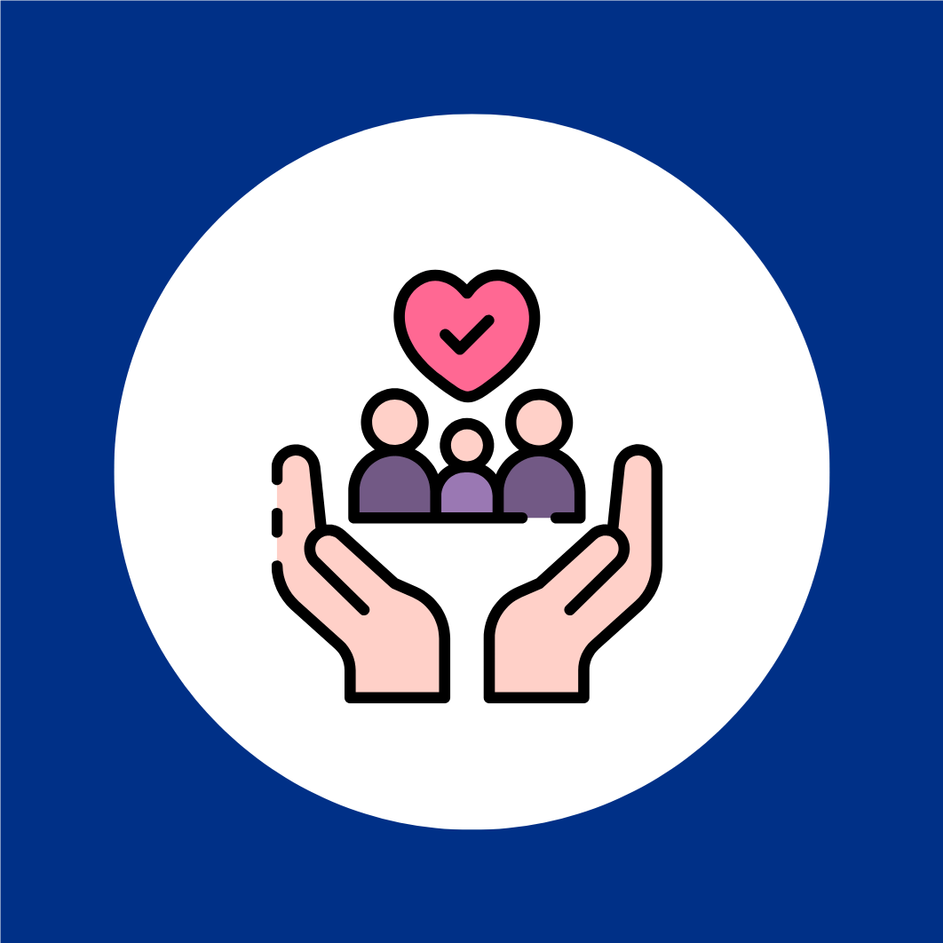 Image Shows Family In Caring Hands