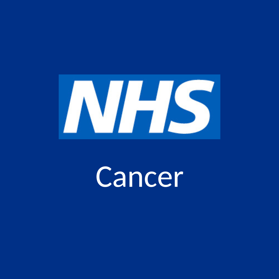 NHS Logo and Word 'Cancer'